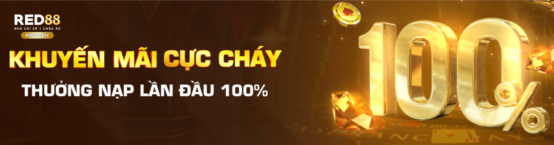 Khuyến mãi RED88 siêu khủng với thưởng nạp lần đầu 100%